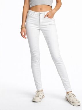 Hollister White High Rise Super Skinny Jeans Size 0 W24 L29 Stretch